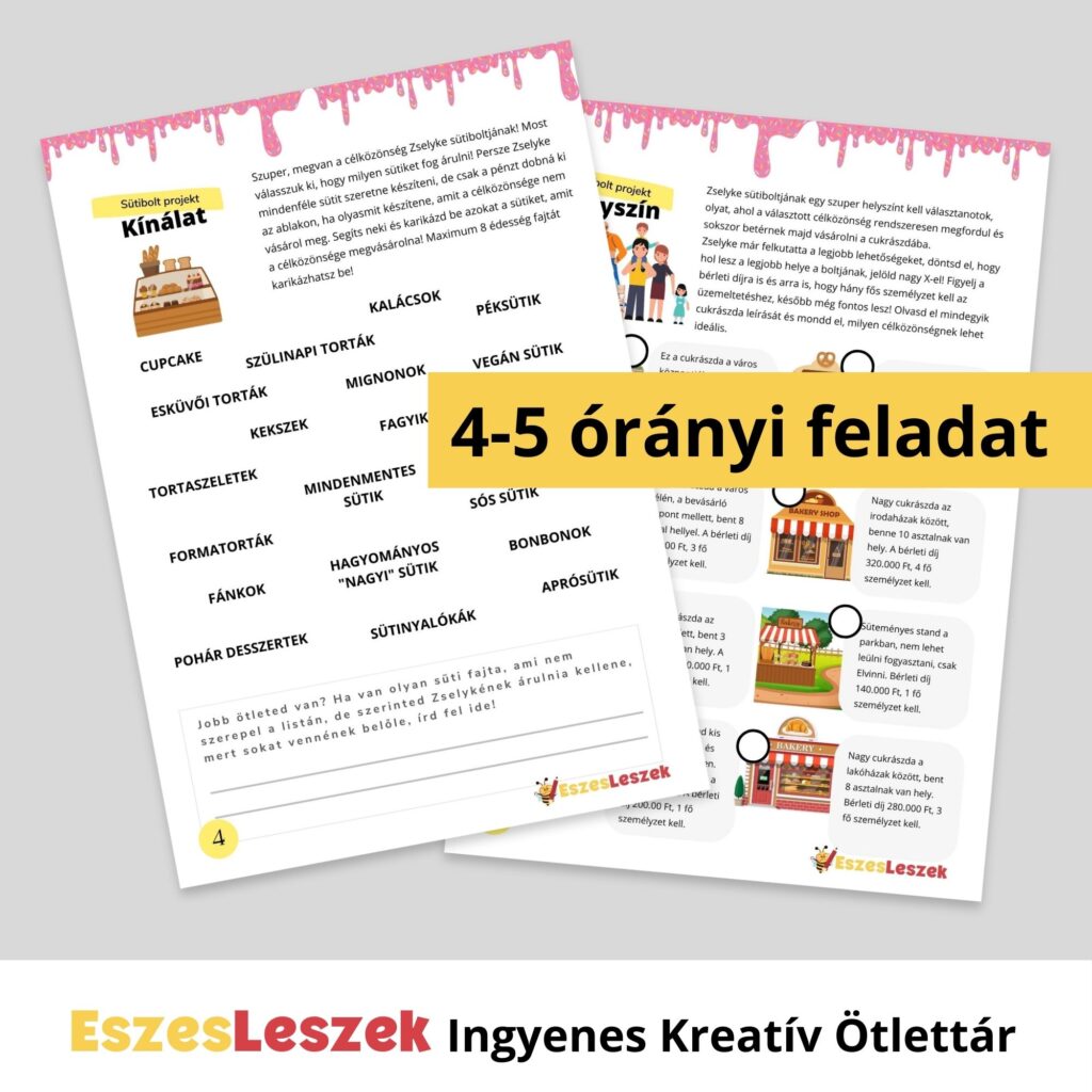 eszeseszek.hu | kreatív ötlettár | ingyen játékok | okos játékok | nyomtatható játékok | letölthető munkafüzet | vállalkozás gyerekeknek | okos feladat gyerekeknek | 10 éves kortól | üzleti gondolkozás gyerekeknek