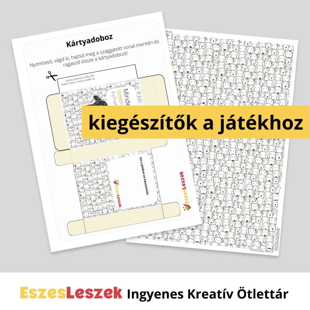 eszeseszek.hu | kreatív ötlettár | ingyen játékok | okos játékok | nyomtatható játékok | kutyás játék | ingyen kártyajáték | letölthető kutyás játék | gondos gazdi játék